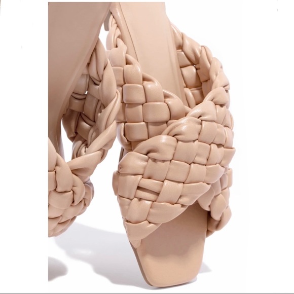 Braided cross over sandal Nude - Picture 3 of 7
